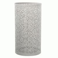 Chapeleiro Suporte Guarda Chuvas de Metal Pintado Branco